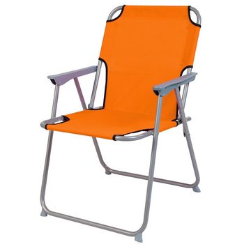 Mojawo Essgruppe 3-teiliges Campingmöbel Set L80xB60xH50-70cm Beige Orange klappbar