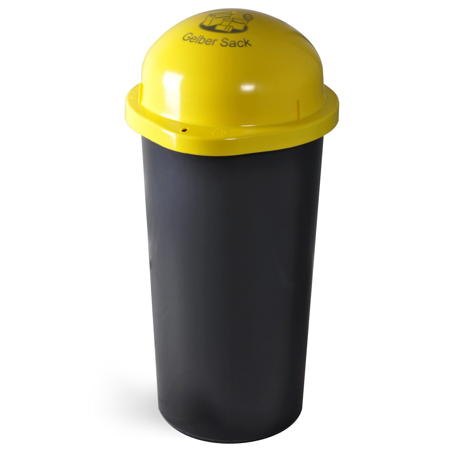 KUEFA Müllsackständer KUEFA HD LA 60L Müllsackständer mit Laserbeschriftung, Motive: Gelber Sack, Restmüll, Altpapier, Bioabfall, Pfandflaschen
