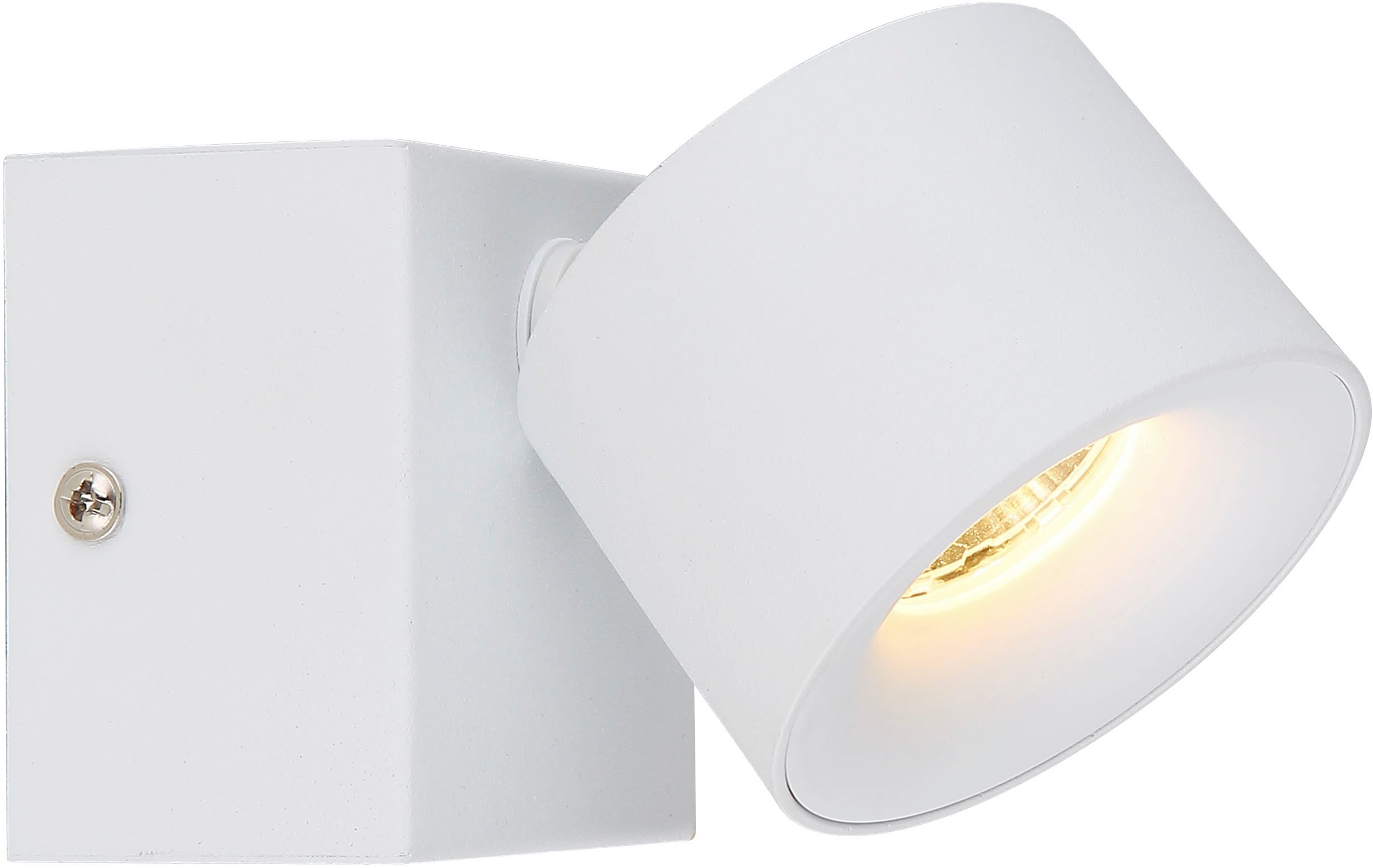 GLOBO LIGHTING LED Wandstrahler RAE, LED fest integriert, Warmweiß, Wandspot, Flur, Wohnzimmer, Arbeitszimmer