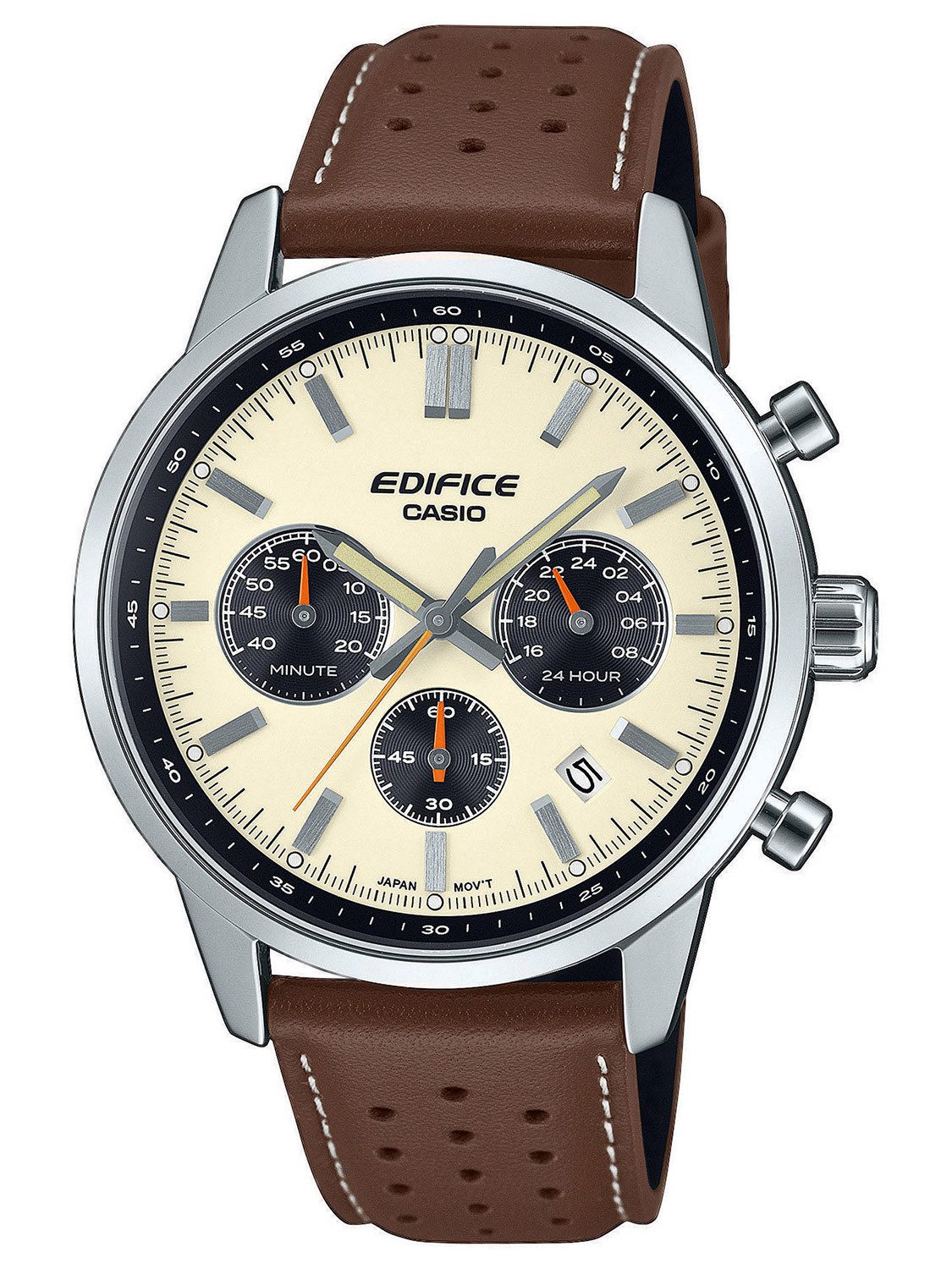 CASIO EDIFICE Quarzuhr Edifice mit Lederband