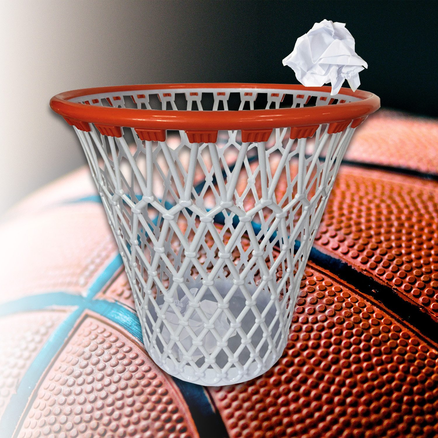 Mad Monkey Papierkorb Mad Monkey - Mülleimer in Form eines Basketballkorb