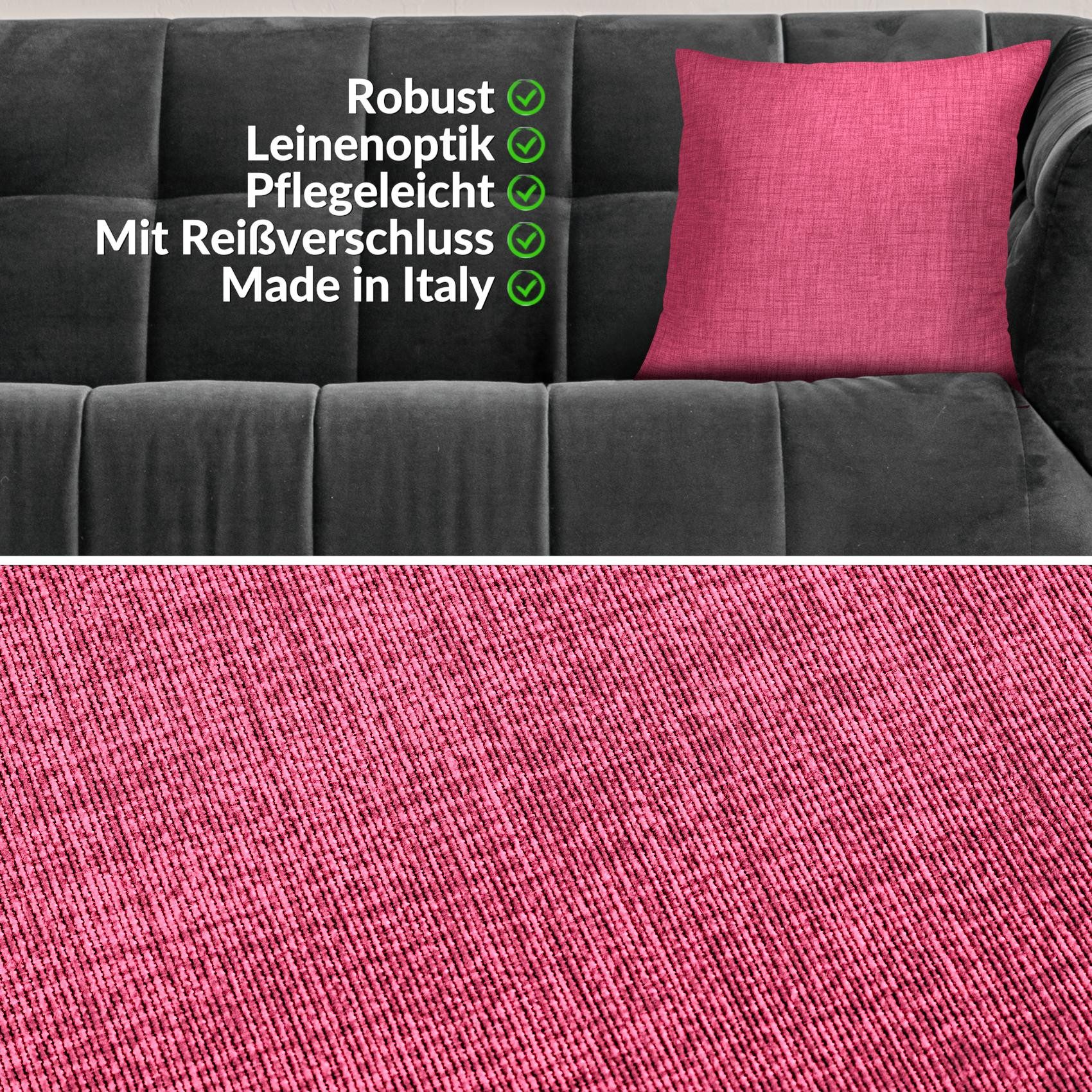 ANRO Dekokissen MrJack Kissenbezug Leinenoptik Deko günstig online kaufen