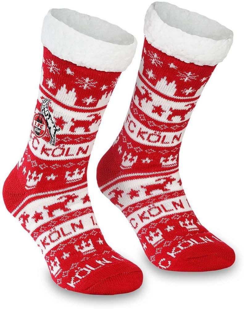 1. FC Köln Socken Hüttensocken Rut UN Wiess