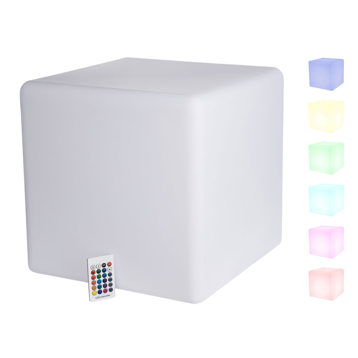 VERDOBA LED Würfel LED Gartenleuchte, Leuchtwürfel mit Akku Beleuchtung für günstig online kaufen