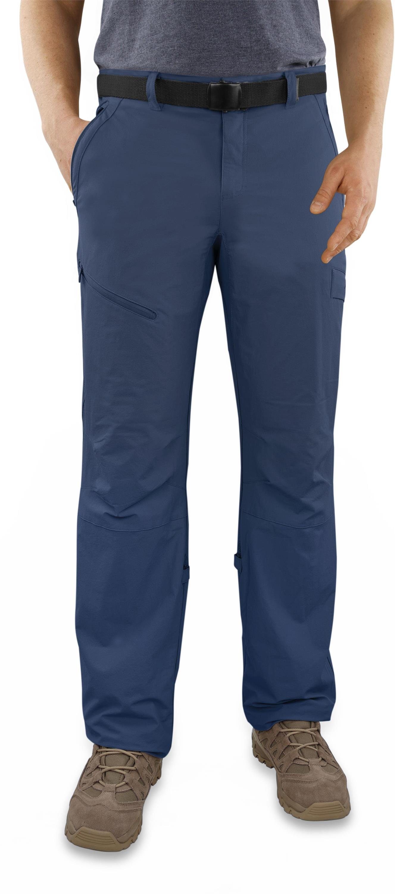 Sommerhose Wanderhose 4-Wege-Stretch Sonnenschutzfaktor normani Outdoorhose Outdoorhose 50+ mit Funktionshose Achray Navy Herren Softshellhose