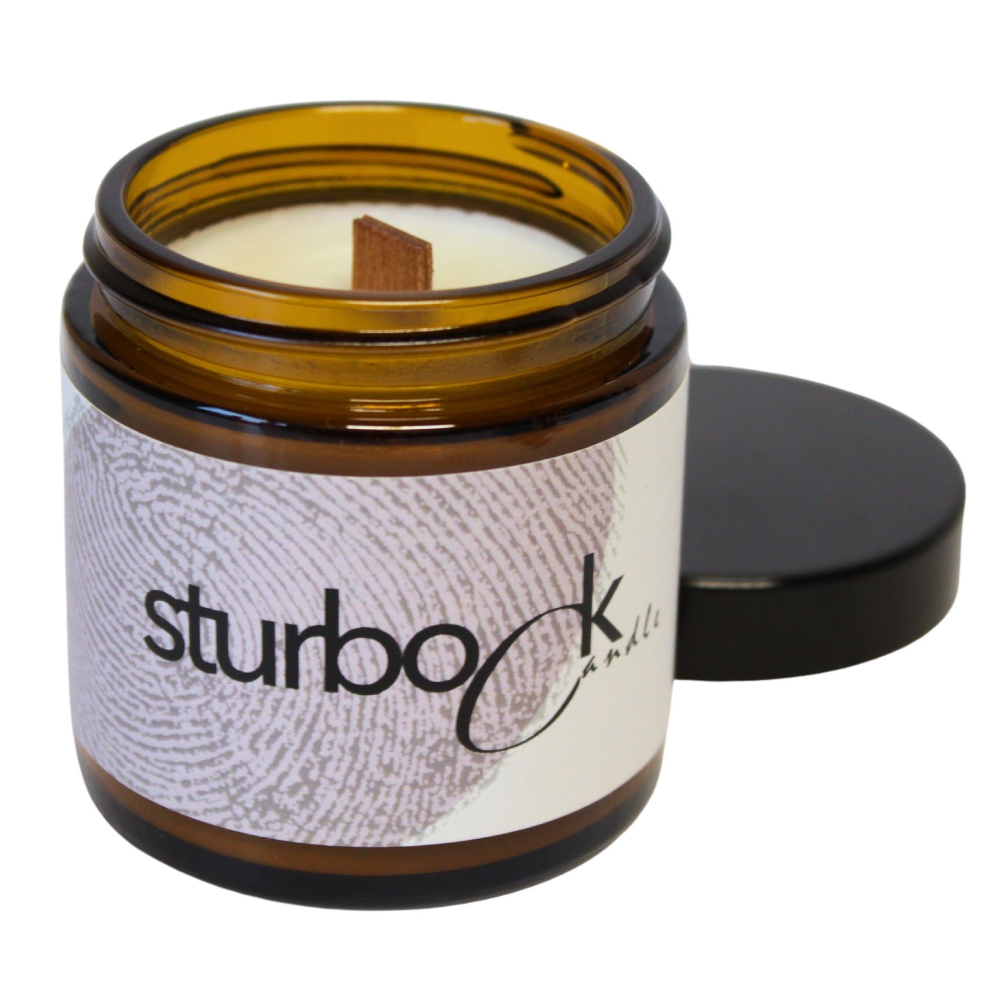 REALLaxx Duftkerze Sturbock Candle (1 Stk., duftende Kerze im wiederverwendbaren Glas), vegan & handgefertigt, mit Holzdocht (Wooden Wick)