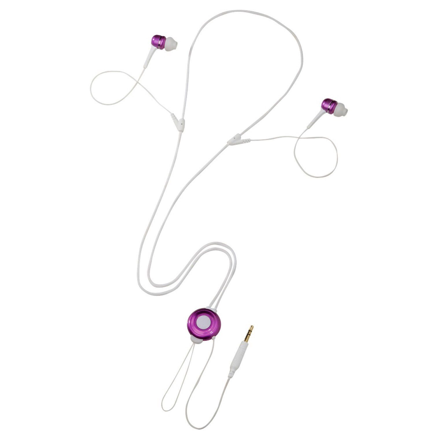 Thomson In-Ear Kopfhörer Ohrhörer 3,5mm Klinke Pink Headset (ergonomische Form, Keine, passend für HiFi MP4- MP3-Player iPod Walkman CD MD)