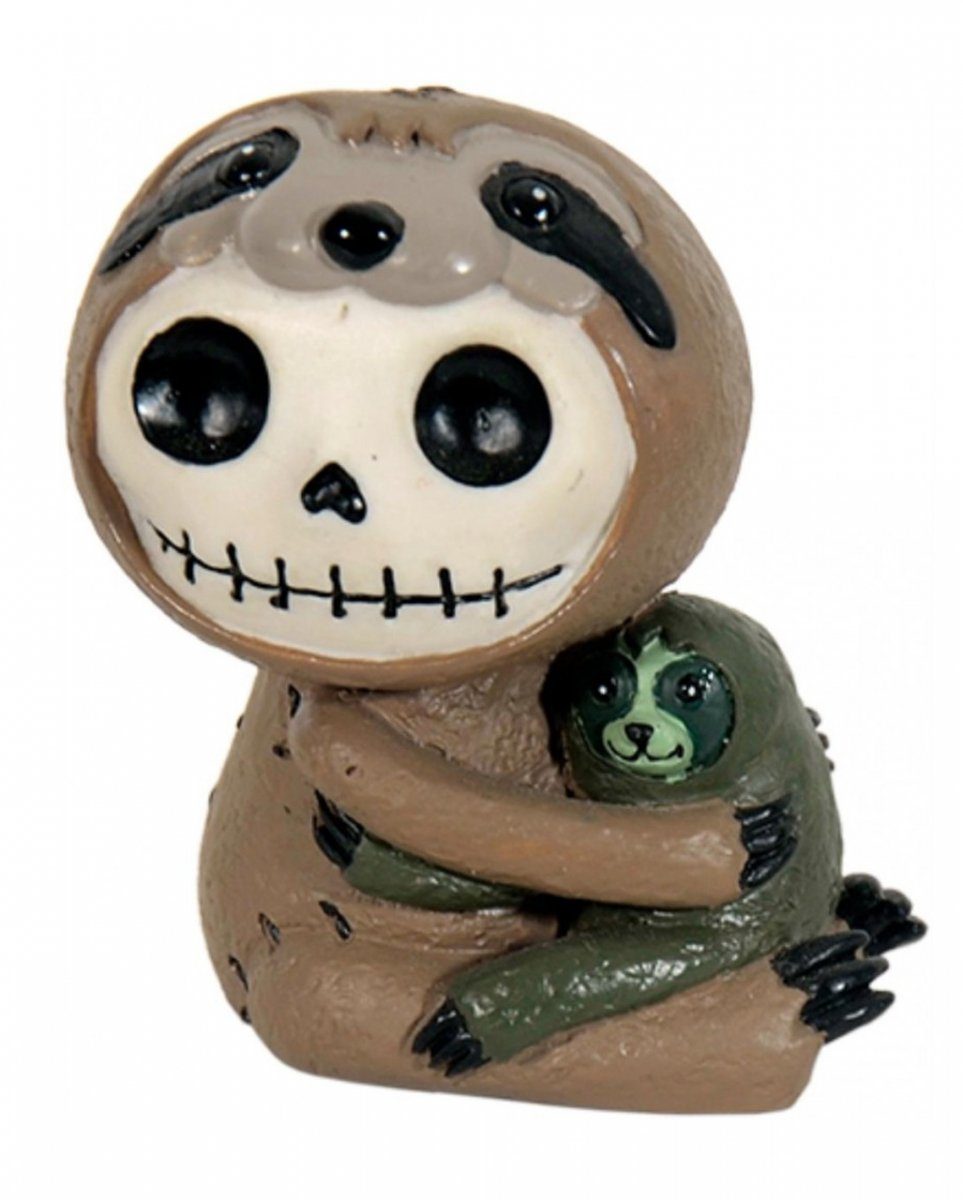 Furrybones Figur Horror-Shop - Faultier Dekofigur Skelettfi Kleine Sloth