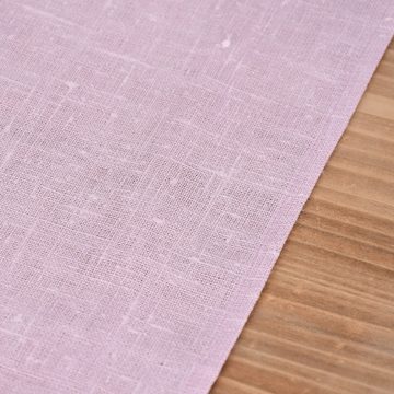 KARDELEN Tischläufer Tischläufer Erik aus 100% Leinen 1-lagig 47x150cm rosa