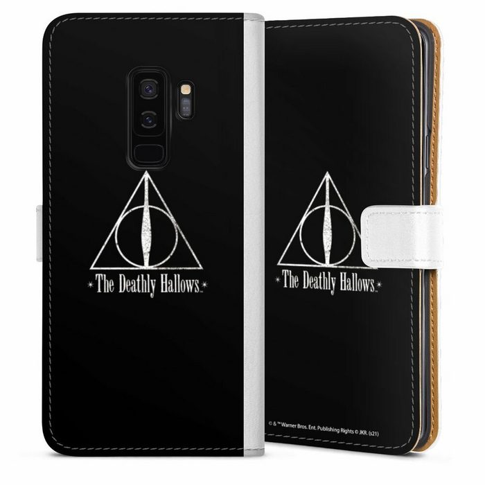 DeinDesign Handyhülle Heiligtümer des Todes Zauberei & Magie Harry Potter Samsung Galaxy S9 Plus Hülle Handy Flip Case Wallet Cover