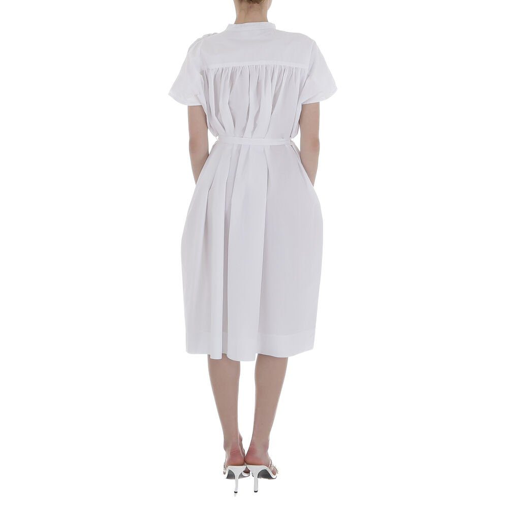 Damen Sommerkleid Ital-Design Weiß Freizeit in Sommerkleid