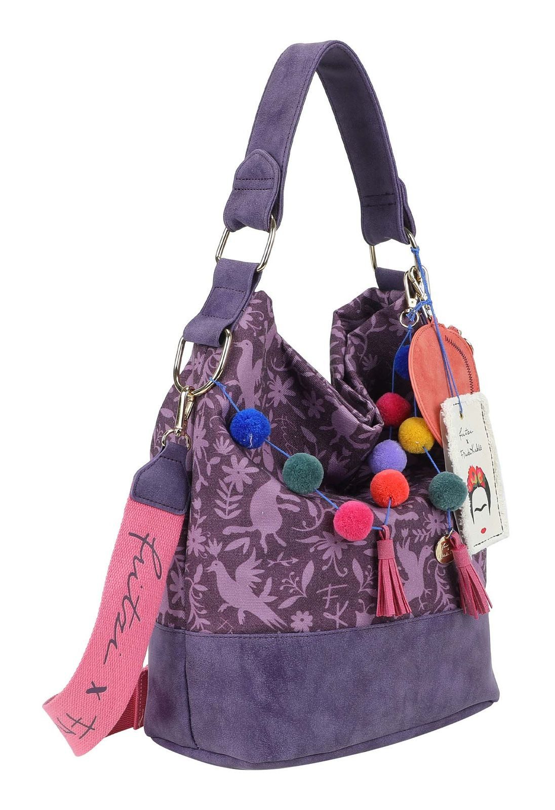 Fritzi aus Preußen Schultertasche Fritzi x Frida Kahlo Limited Canvas Hobo Bag (Set, 2-tlg) – Bild 2 von 5