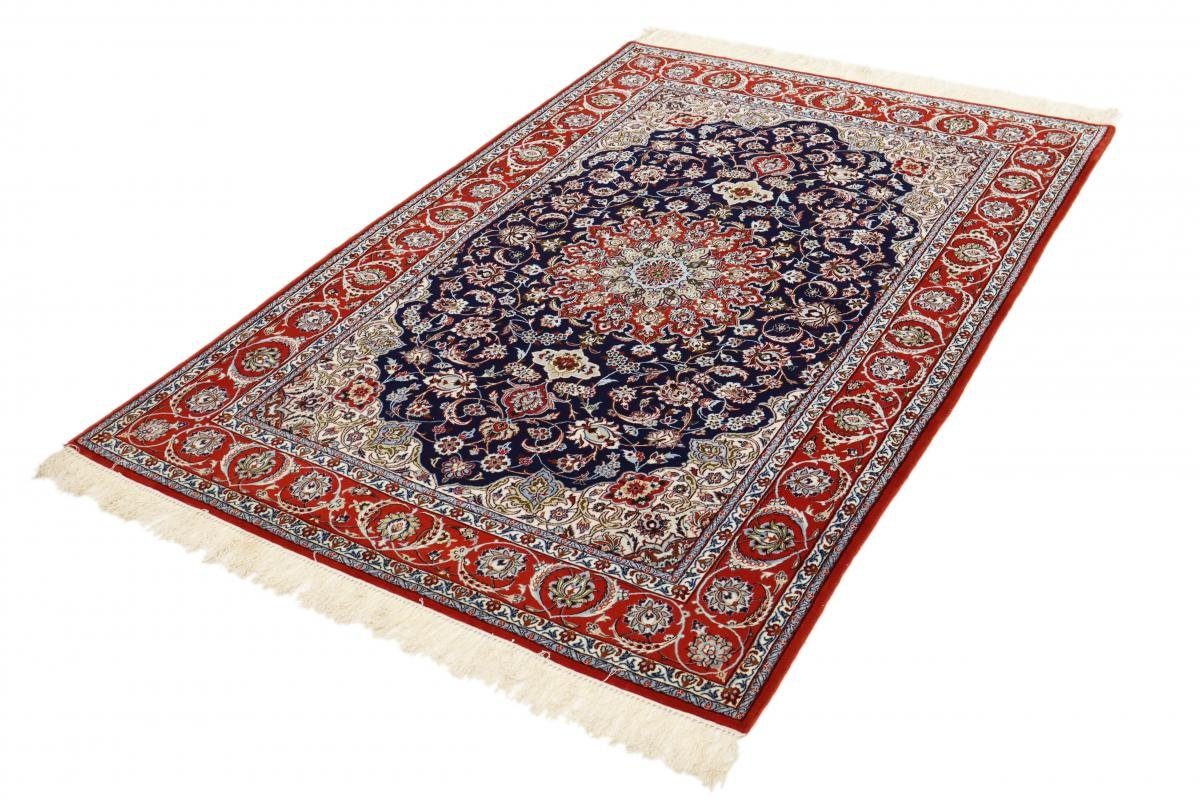 Orientteppich Isfahan Seidenkette 158x229 Handgeknüpfter 6 Nain Höhe: Trading, Orientteppich, mm rechteckig
