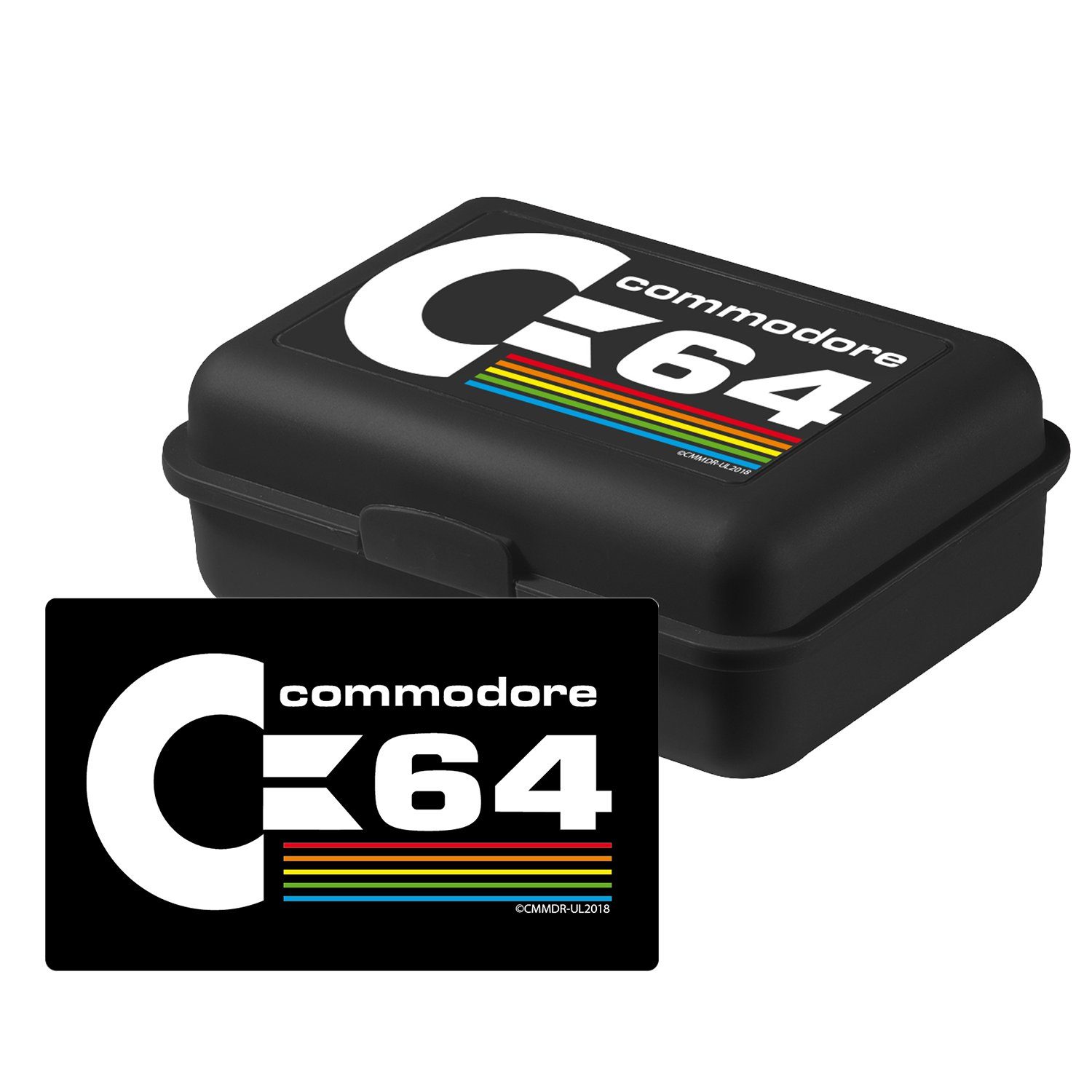 United Labels® Lunchbox »Commodore 64 Brotdose - Logo Lunchbox  Butterbrotdose mit Trennwand Retro Konsole Schwarz«, Kunststoff (PP) online  kaufen | OTTO