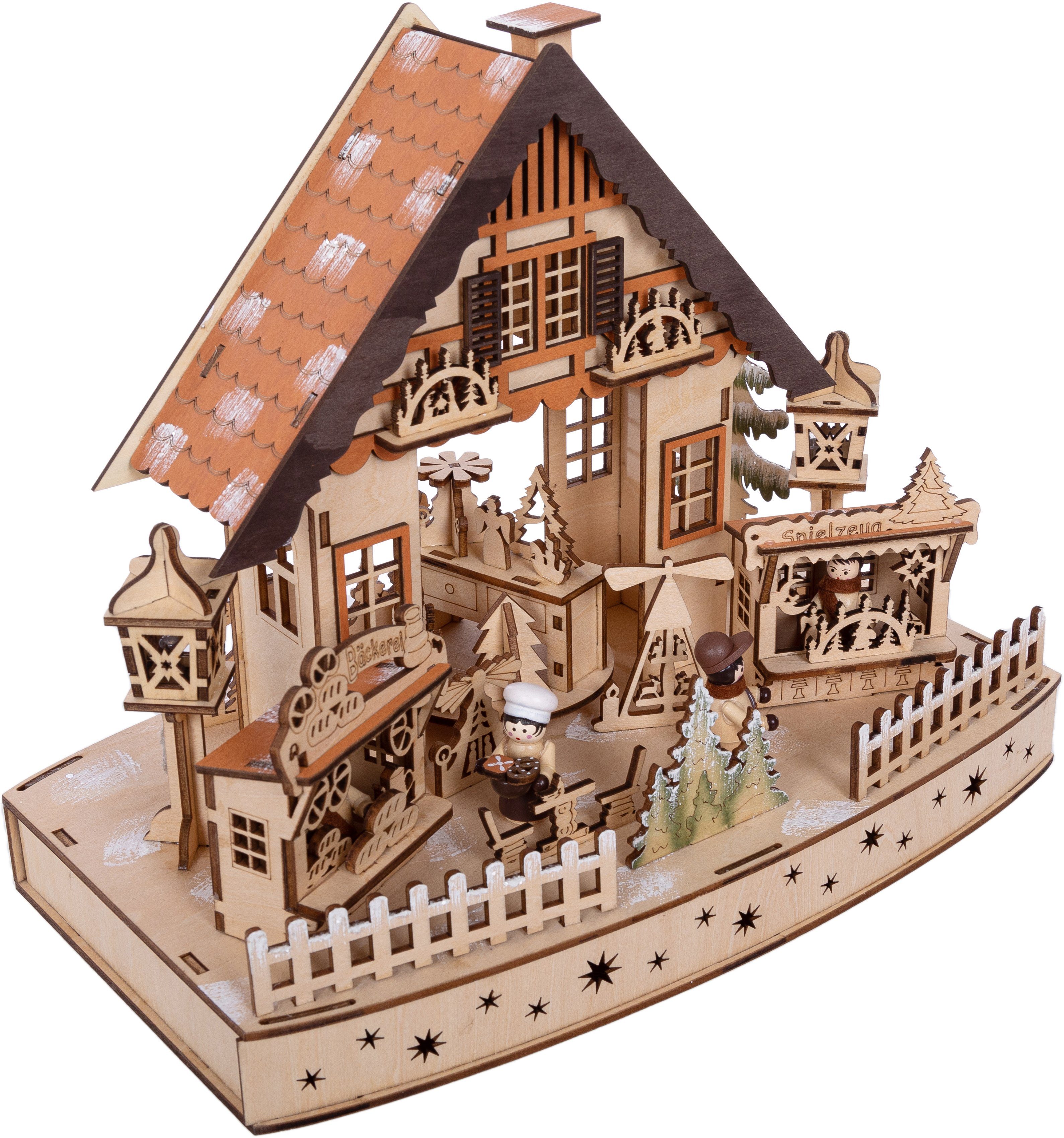 Myflair Möbel & Accessoires Weihnachtsdorf Weihnachtsdeko, mit LED Beleucht günstig online kaufen