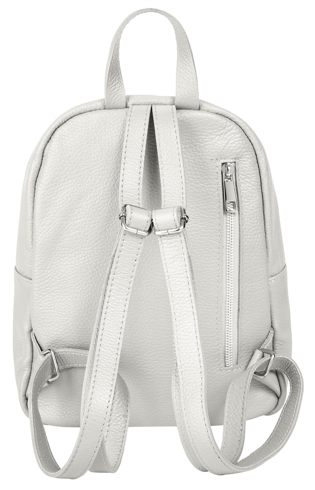 Samantha Look Cityrucksack SAMANTHA LOOK Damen Echt Leder, Made in Italy, Echt Leder, Made in Italy – Bild 4 von 5