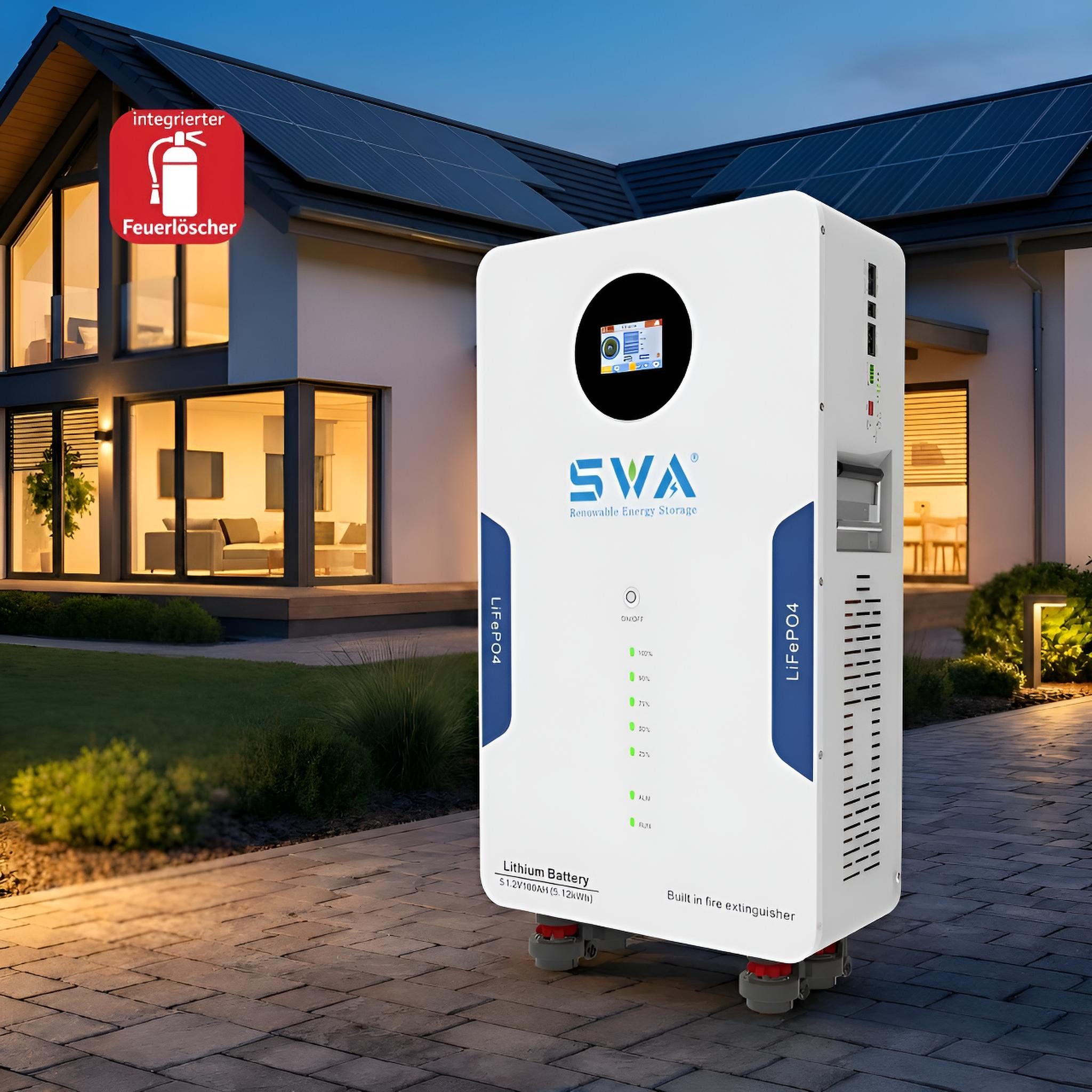 TZIpower 5,12kWh 10,24kWh 16,07kWh 48V/51,2V PV Solarspeicher LiFePO4 Solarakkus (48 V)