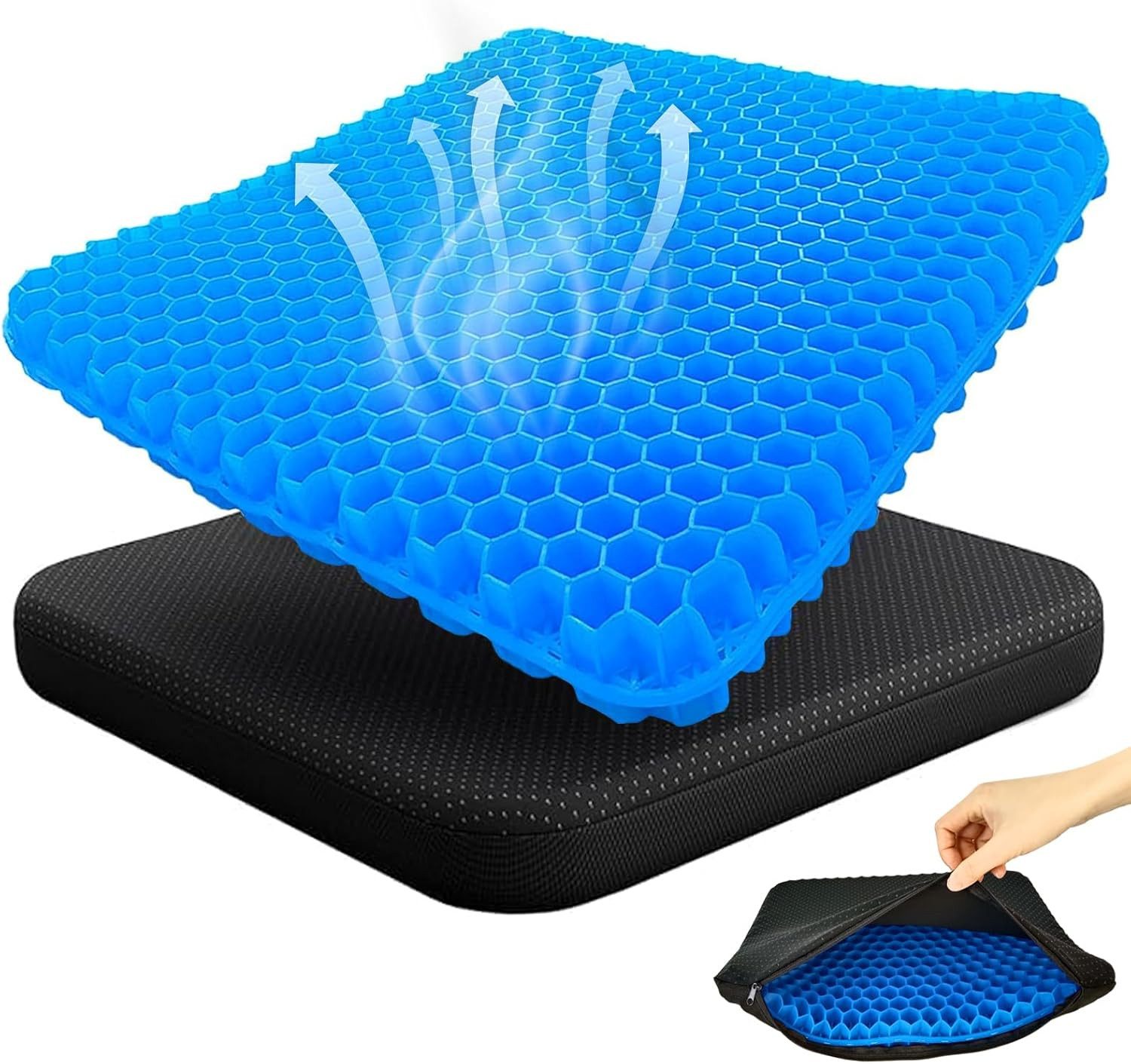 Vivitar Sitzkissen Gelkissen, orthopädisches, atmungsaktives Stuhlkissen, 3 günstig online kaufen