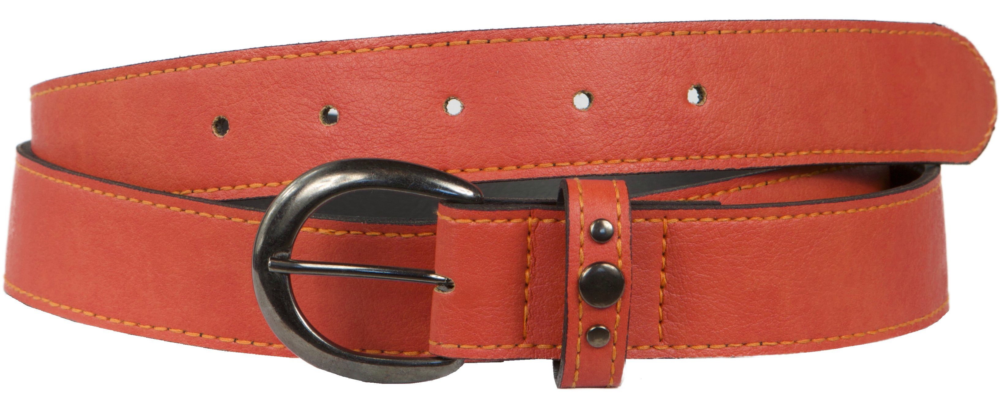 Ledergürtel Damen Gürtel Leder Damengürtel G0015 Hochwertige Schnalle