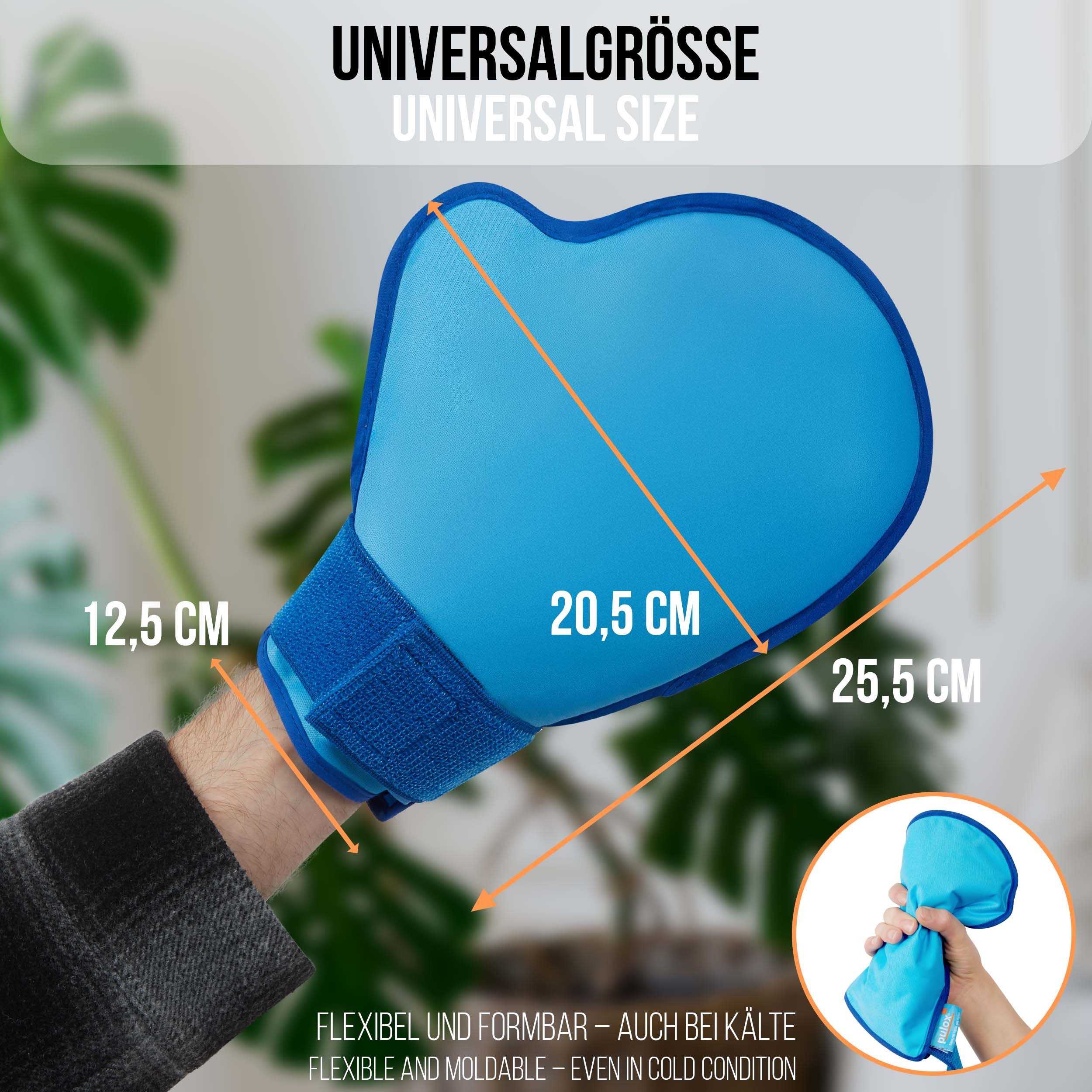pulox Massagegerät Kühl- & Wärmehandschuhe HC-10 - 1 Paar Gelhandschuhe