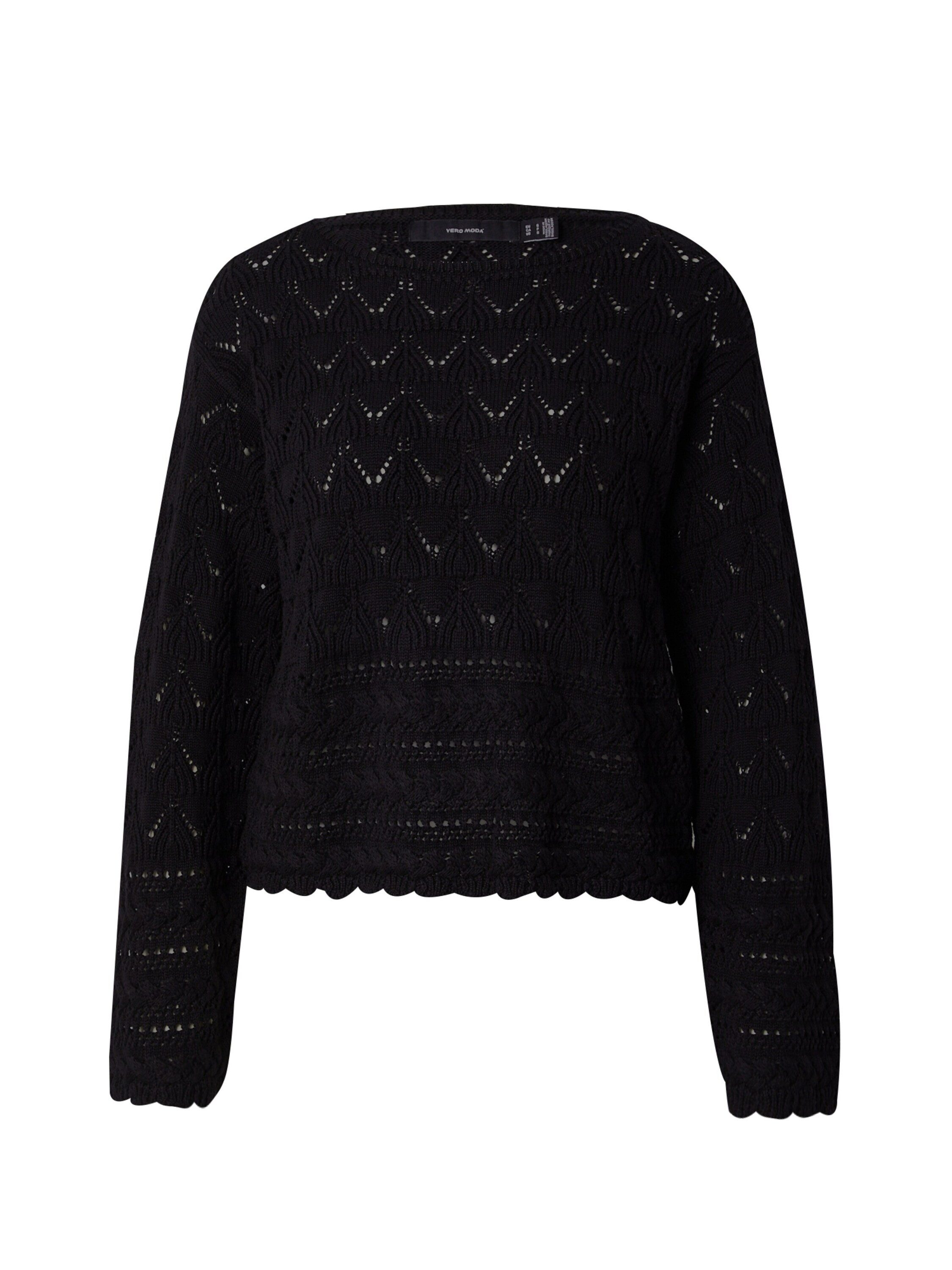 Vero Moda Strickpullover VMLUA (1-tlg) Lochmuster