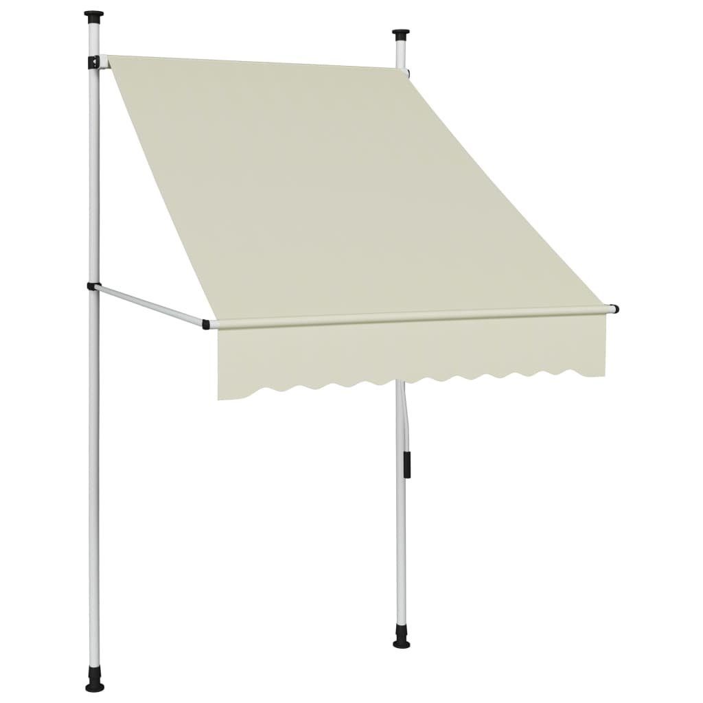 furnicato Markise Einziehbare Handbetrieben 100 cm Creme (1-St)