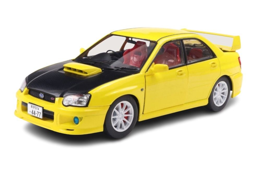Solido Modellauto Subaru Impreza WRX STI 2003 gelb, Maßstab 1:18