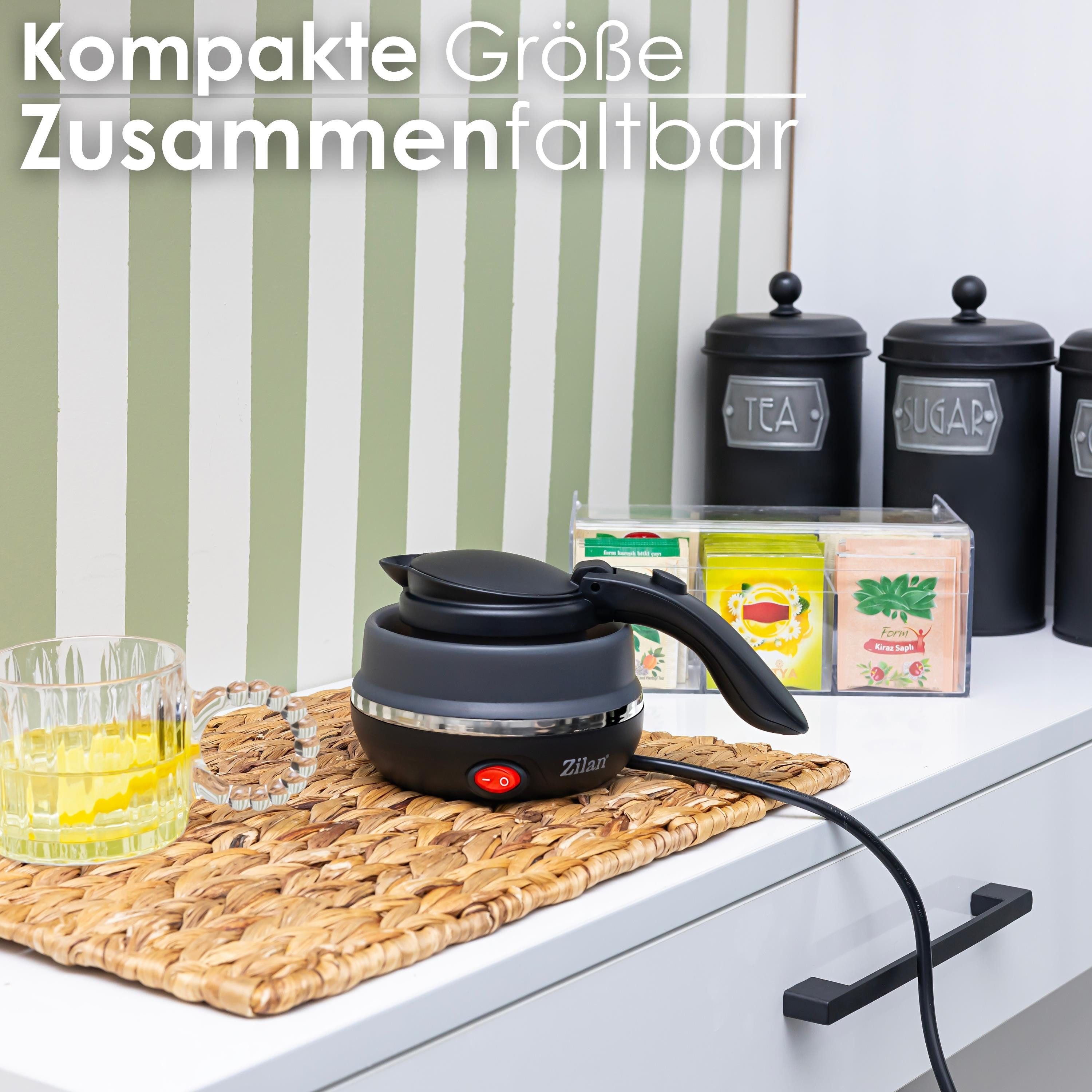 Zilan Wasserkocher ZLN-1986, 0.5 l, 750 W, automatischer Klappdeckel