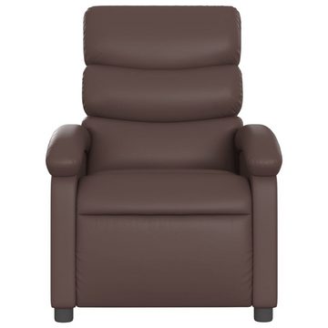 vidaXL Sessel Massagesessel Braun Kunstleder (1-St)