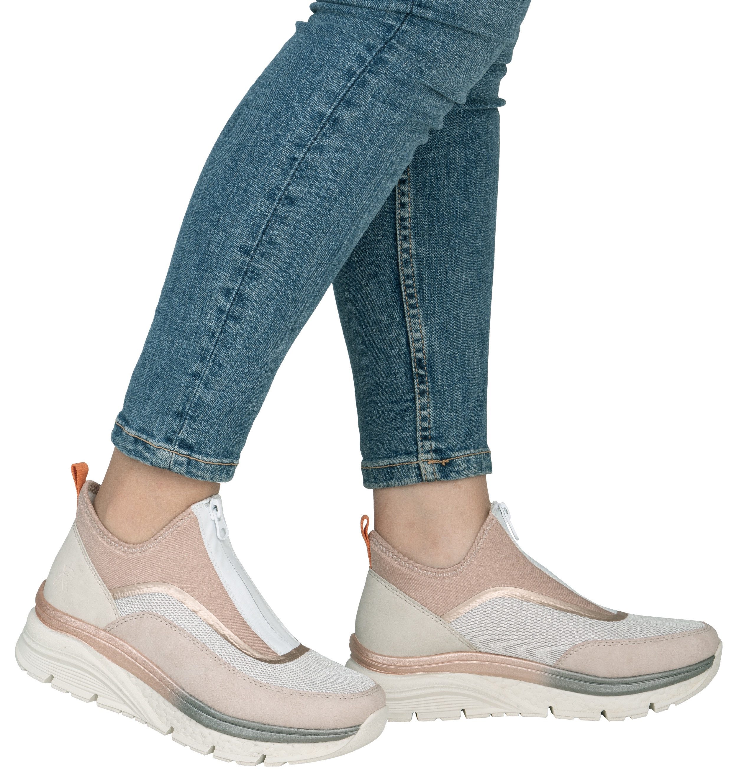 Rieker Schlupfboots, Keilabsatz, Freizeitschuh, High Top-Sneaker, Reißversc günstig online kaufen