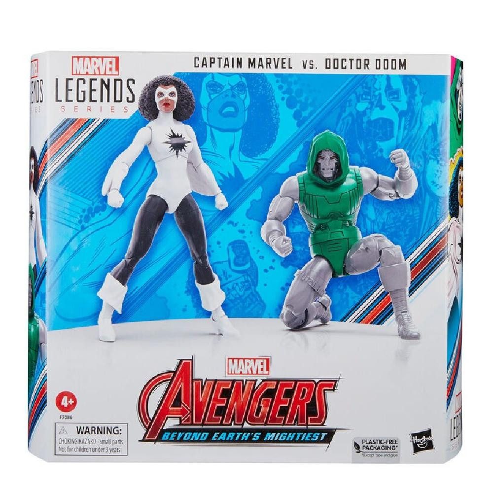 Hasbro Actionfigur Marvel Avengers Beyond Earths Mightiest Captain Marvel vs Doctor Doom