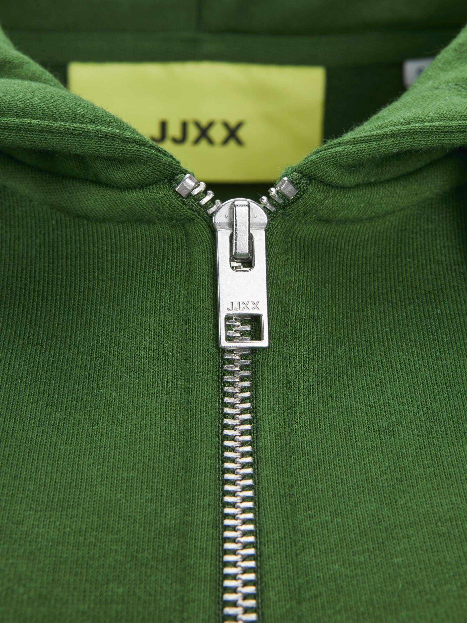 JJXX Jack & Jones ZIP EVERY LOG JXABBIE Garden/MEDIUM Formal JJXX REG GREEN N HOOD Sweatshirt LS SWT