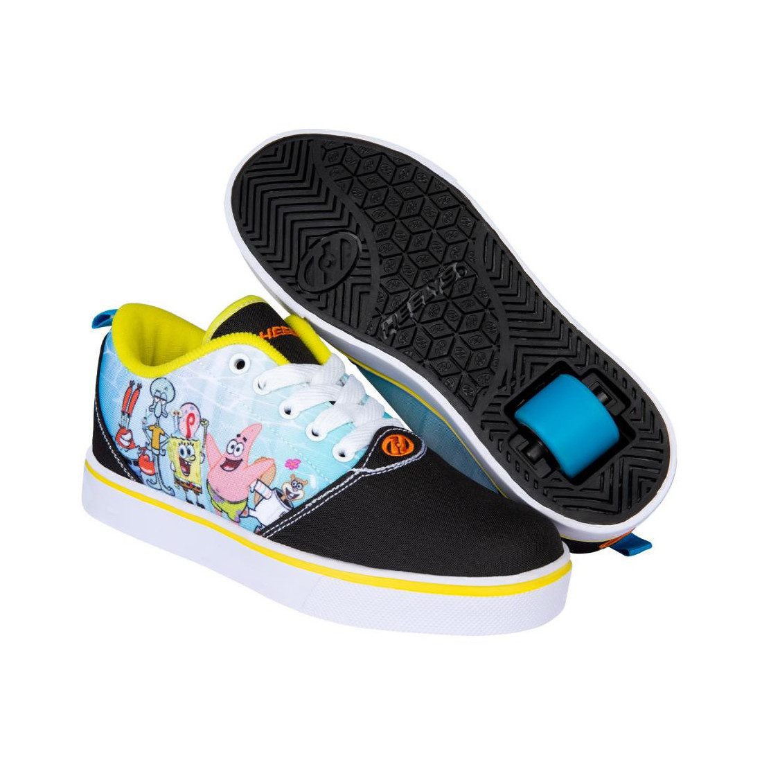 Heelys Rollschuhe Heelys X SpongeBob Pro 20 Prints Gr. 36,5 schwarz Orange Rollschuhe, 2-in-1: Kombination aus klassischem Кроссовки und Rollschuh