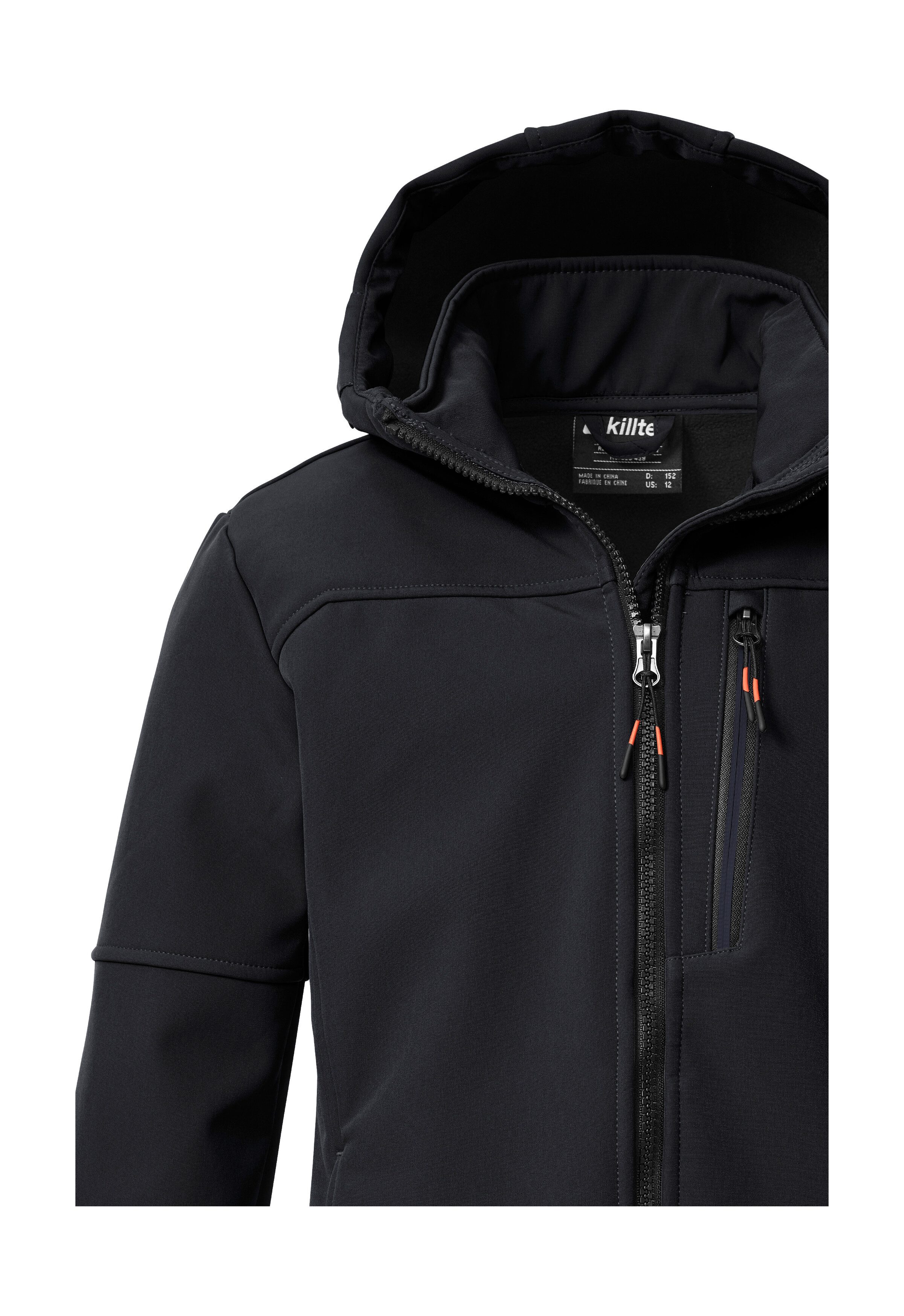 Killtec Softshelljacke KOW 226 BYS SFTSHLL JCKT Wind- und wasserabweisende Kinder-Softshelljacke, Fleece, Reflektoren