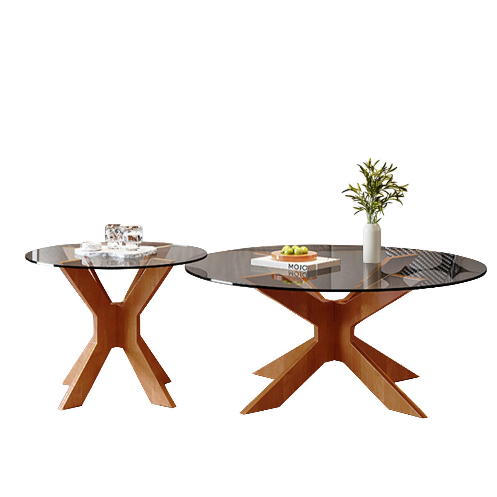 TWSOUL Couchtisch 2-teiliges Set Couchtisch,Tischplatte aus günstig online kaufen