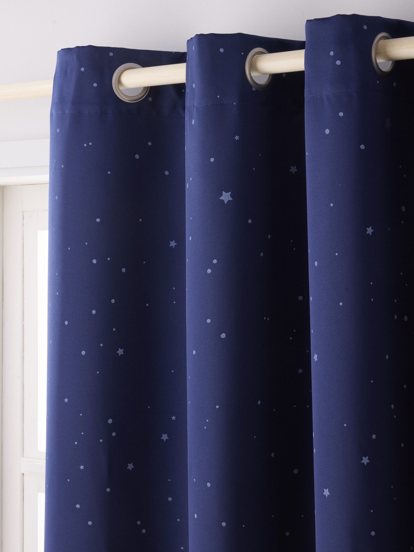 vertbaudet Vorhang Kinderzimmer Verdunkelungsvorhang, Leuchtmotive, Polyester