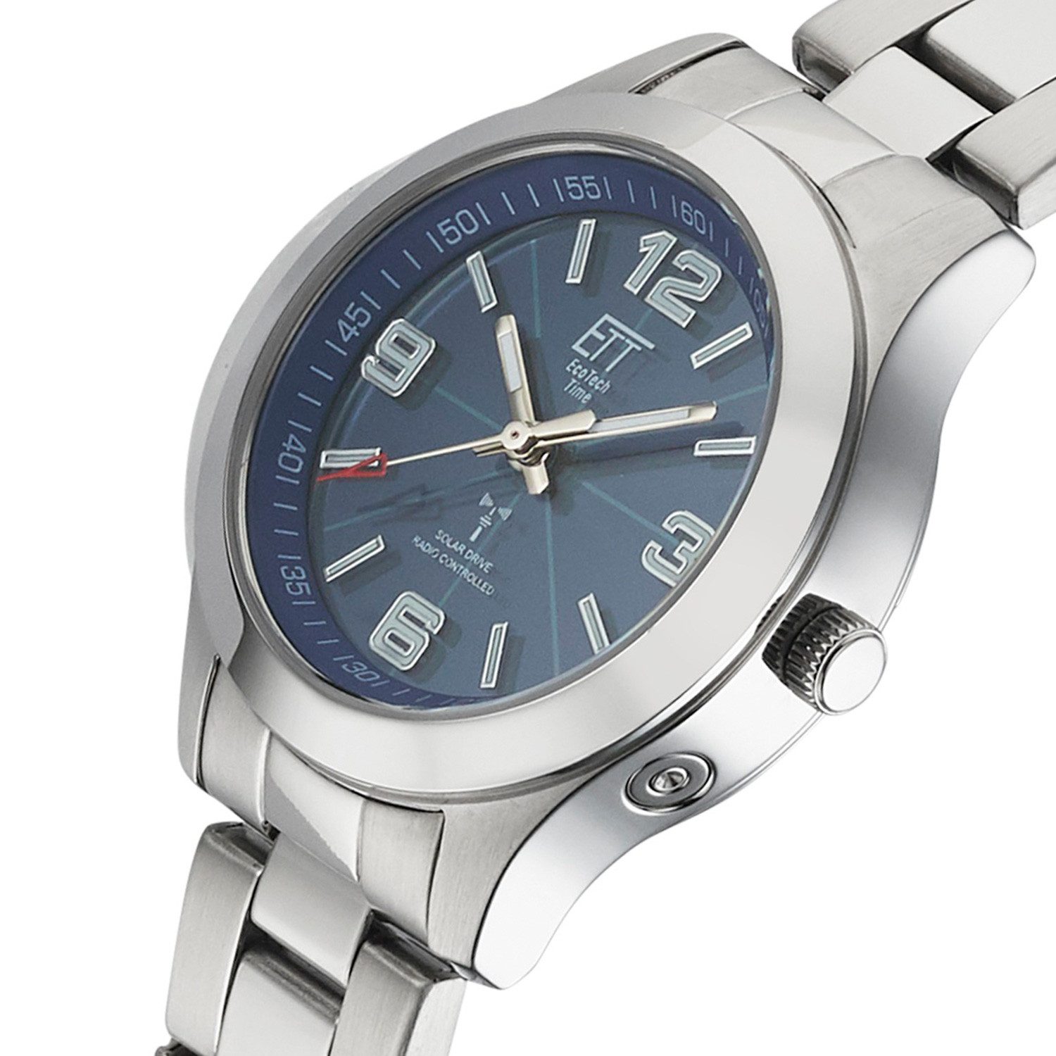 ETT Funkuhr Eco Tech Time Solar Drive Funk Gobi Damenuhr - ELS-11496-31M