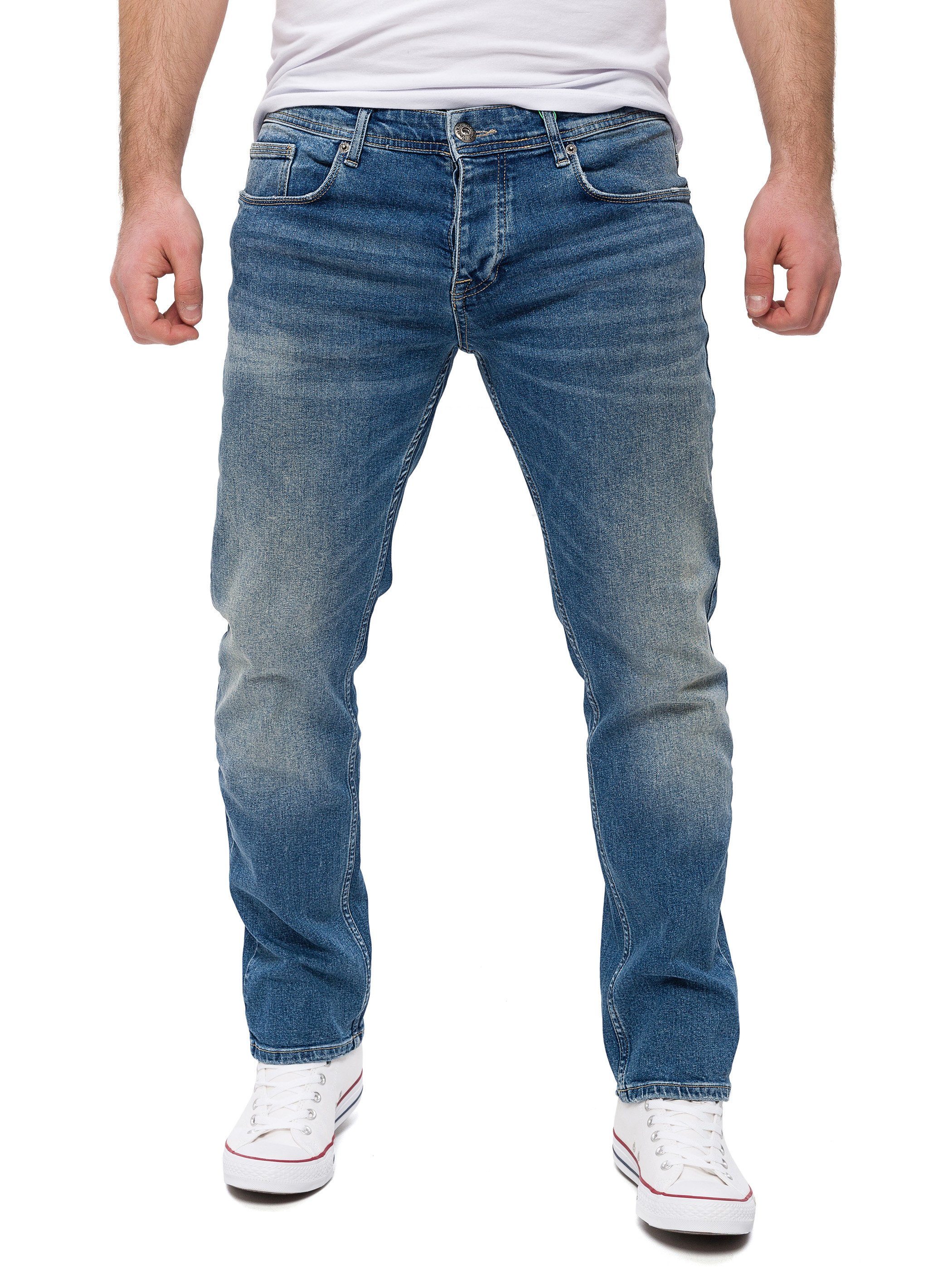 WOTEGA Heren jeans Noah - joggingbroek in jeanslook - mannen jogging jeans slim, zwart (Phantom Black 3r4205), 33W / 30L