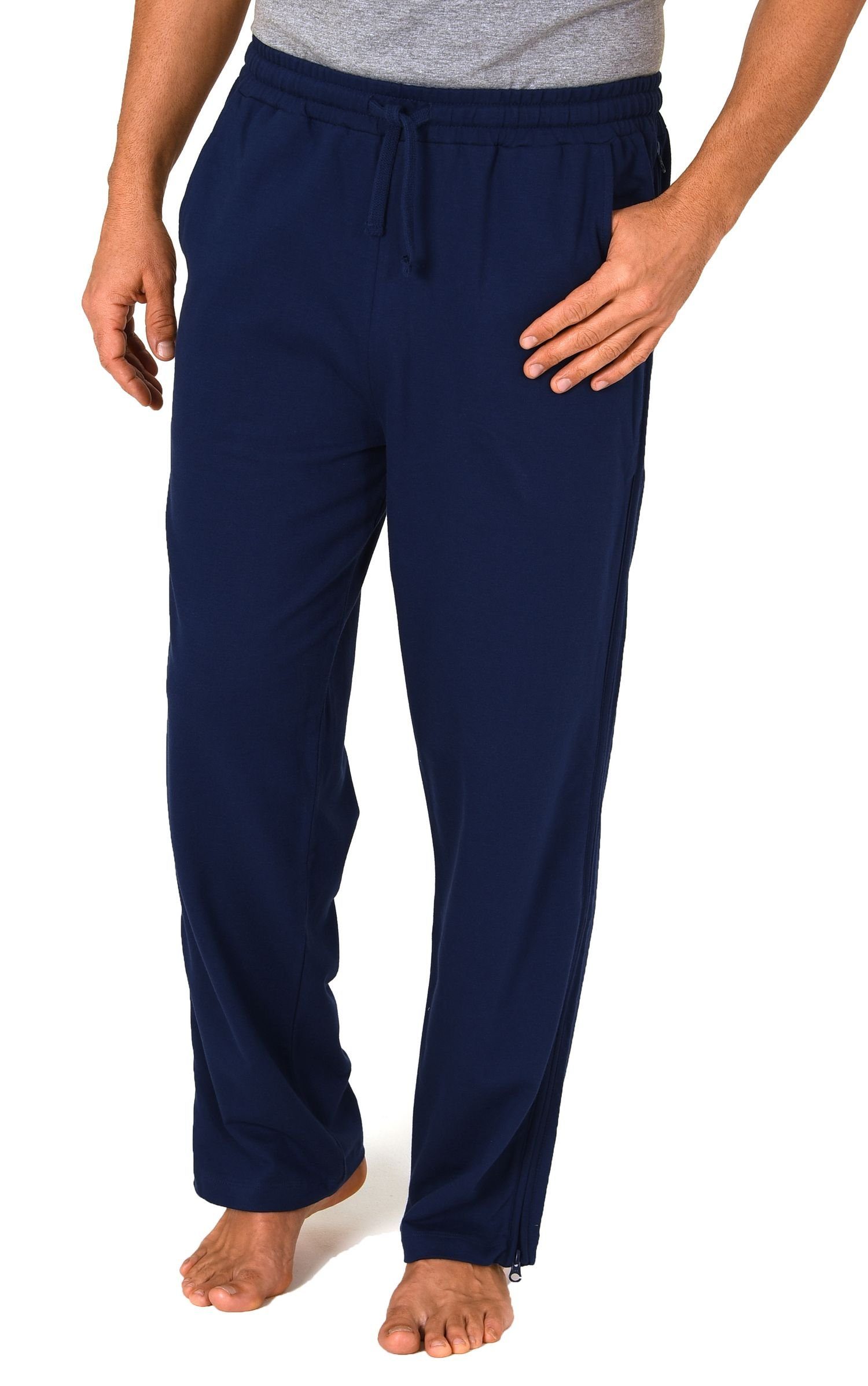 Normann Care Relaxanzug Herren Trainings Rehahose mit seitlichen Reißverschluß Jogginghose