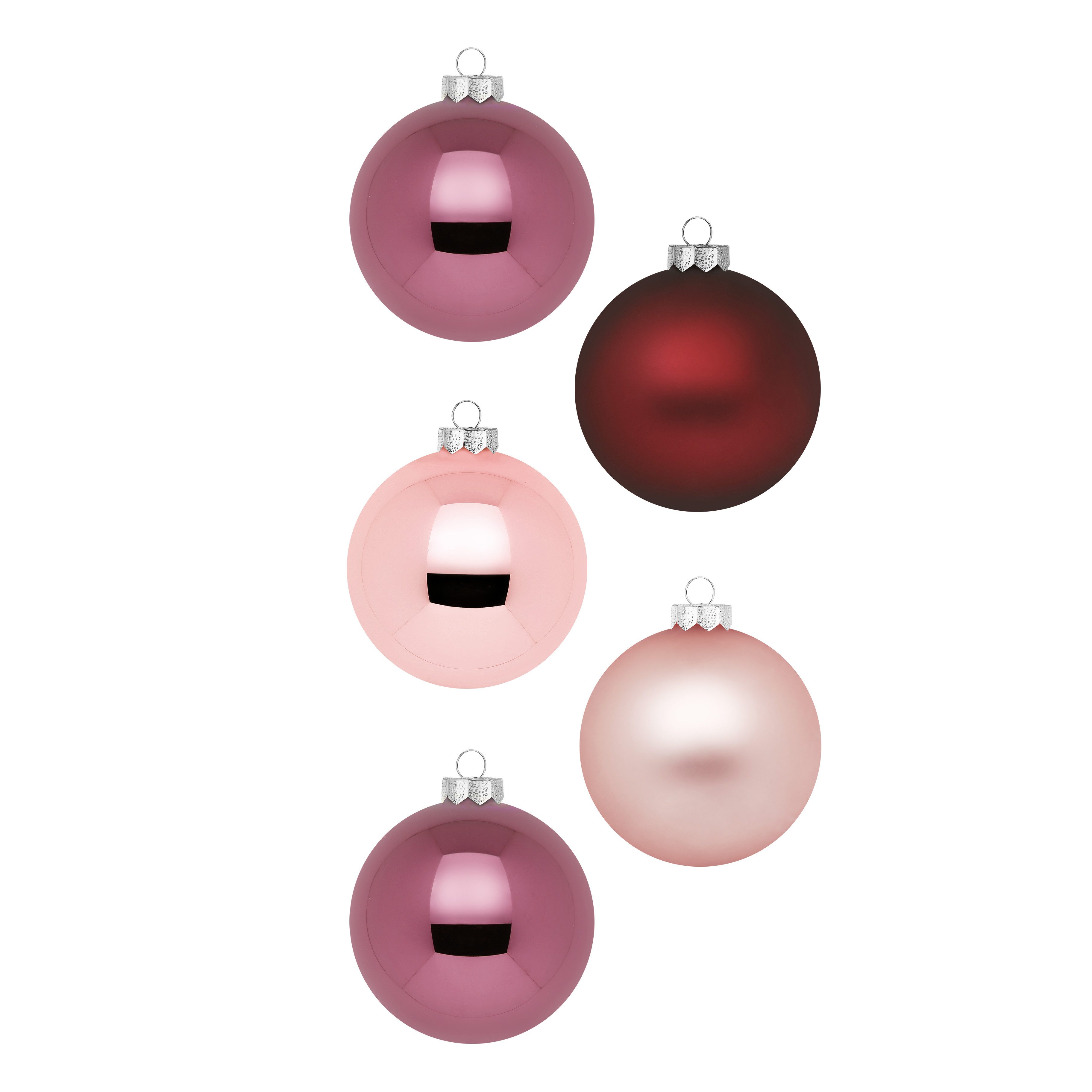 MAGIC by Inge Weihnachtsbaumkugel, aus Glas, 60 Kugeln 4-7 cm, mit 100 Aufhängern