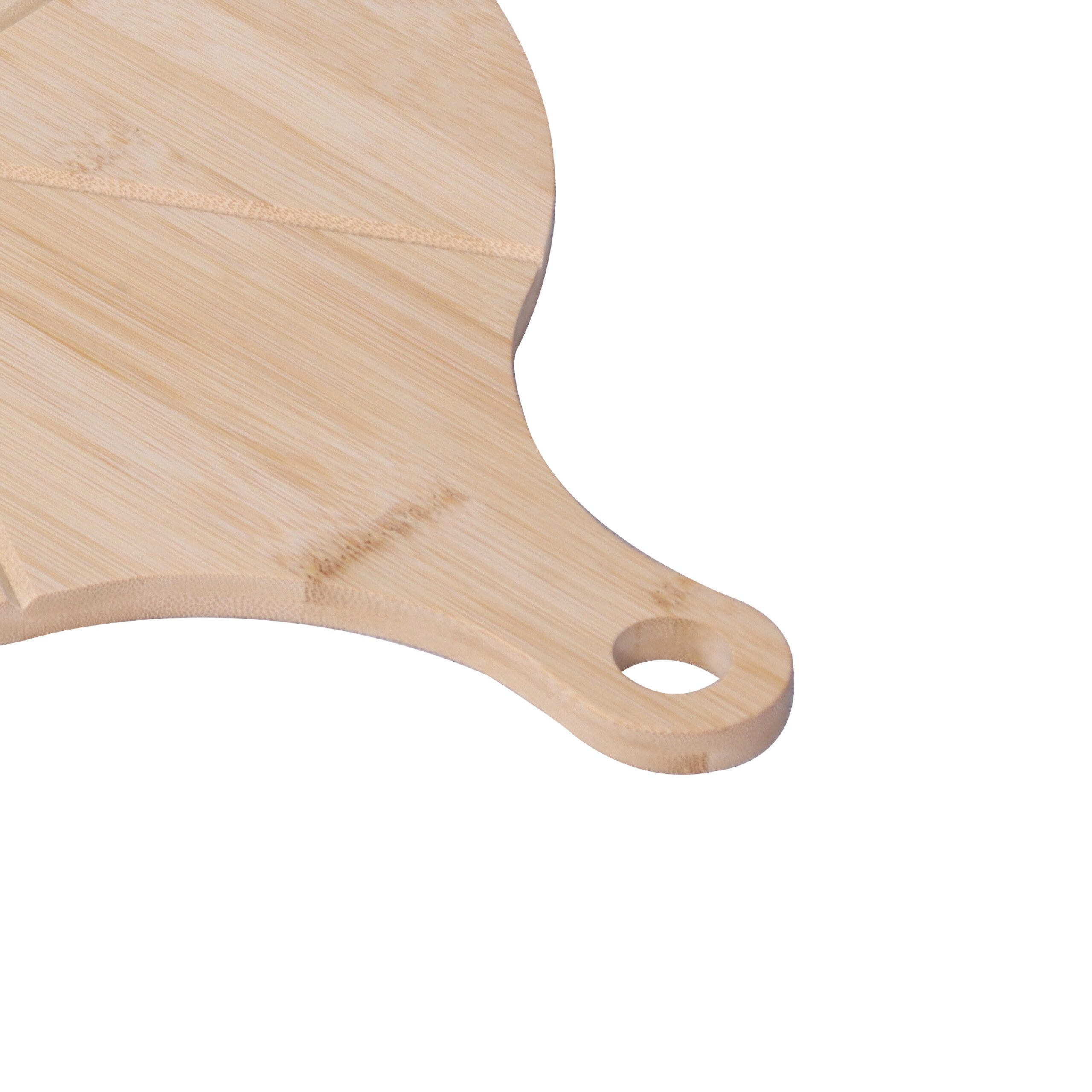 relaxdays Pizzateller 6x Bambus Pizzateller