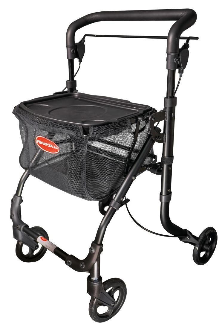 FabaCare Indoor-Rollator Gehwagen für die Wohnung, Leichtgewichtrollator faltbar