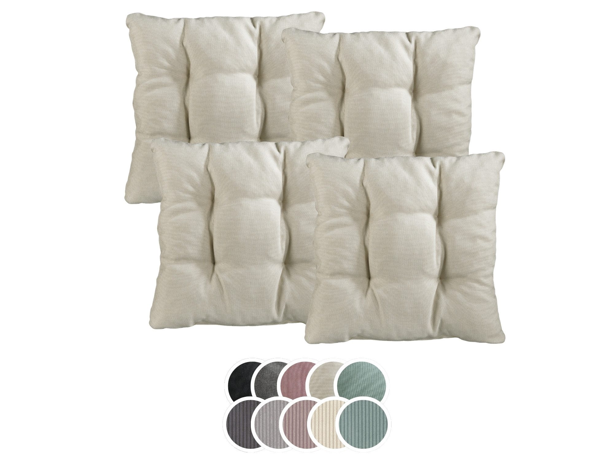 XDREAM Stuhlkissen Sitzkissen Set (2er & 4er) für Stühle und Bänke, robuste günstig online kaufen