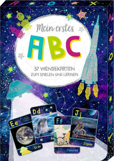 Coppenrath Spiel, Wisch-und-weg-Wendekarten - Cosmic School - Mein erstes ABC