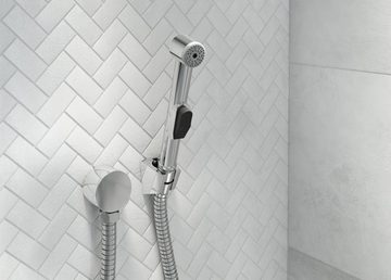 Homeline Bidet-Einsatz Bidet Brause Dusche Toilette Dusch Hygiene Duschkopf Wc Intimdusche, Mit Schlauch und Halterung, 3-tlg., Brause