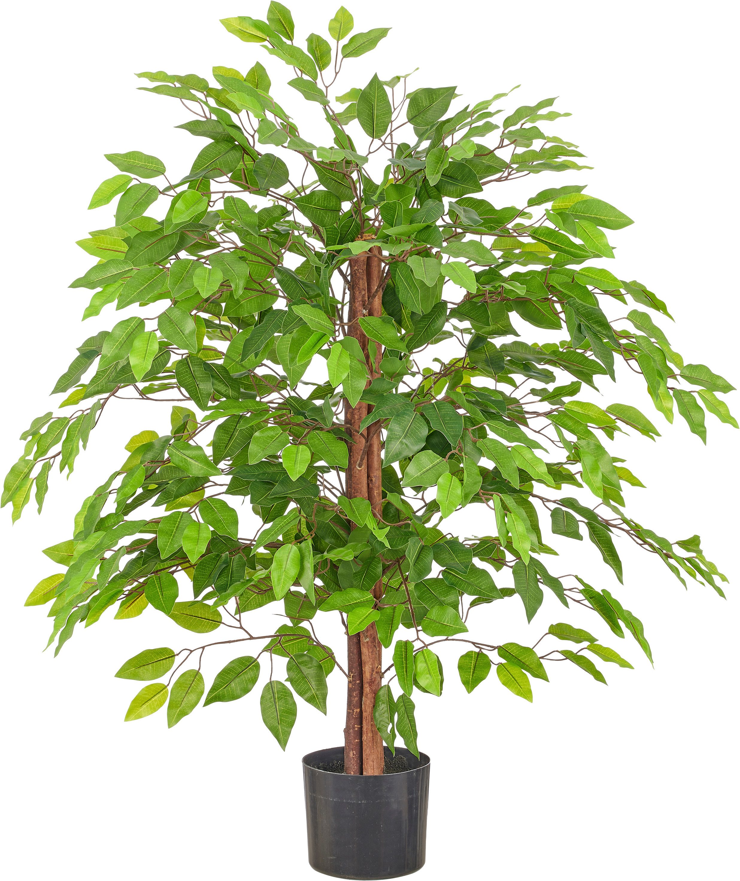 Kunstbaum Ficus benjamina, Creativ green, Höhe 100 cm, mit schönem Blattwerk