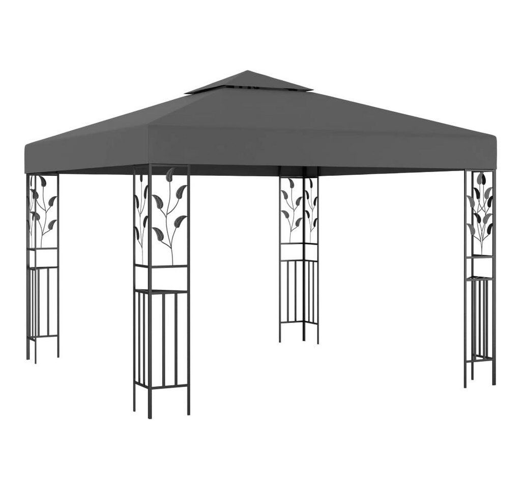 Thumbnail - vidaXL Partyzelt Pavillon mit LED-Lichterkette 3x3 m Anthrazit