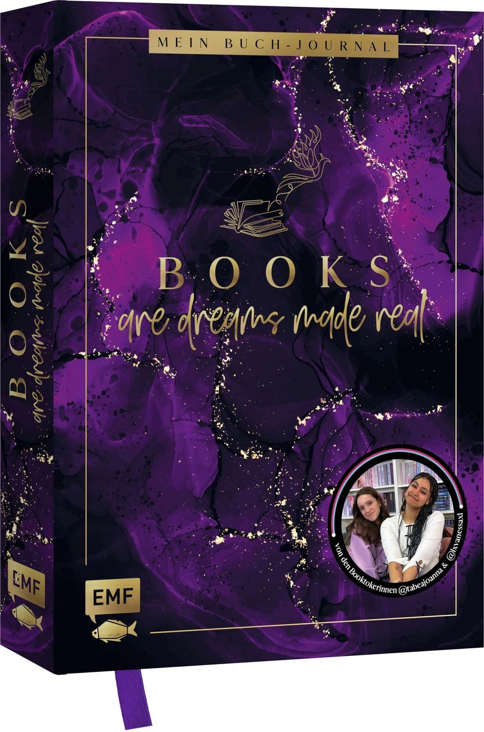 Books are dreams made real – Mein Buch-Journal – von den Booktokerinne / Tabea Grunert, Vanessa Bezikofer