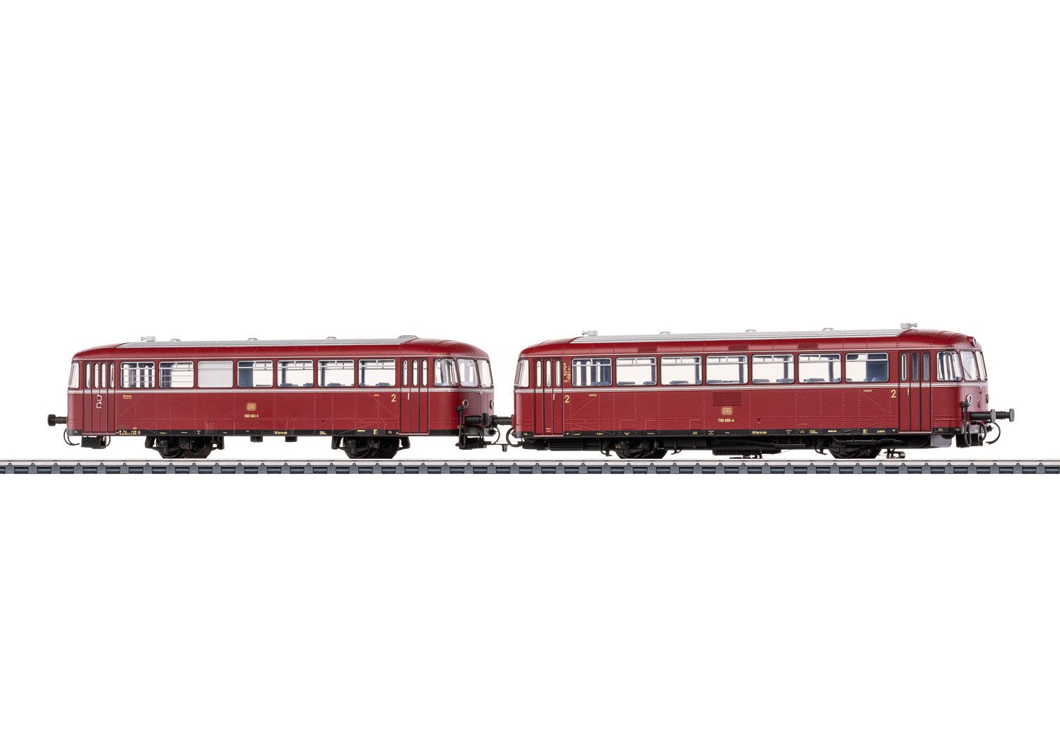 Märklin Personenwagen Schienenbus BR 798+BR998 DB - 38980, Spur H0, mit Licht und Geräuschelektronik