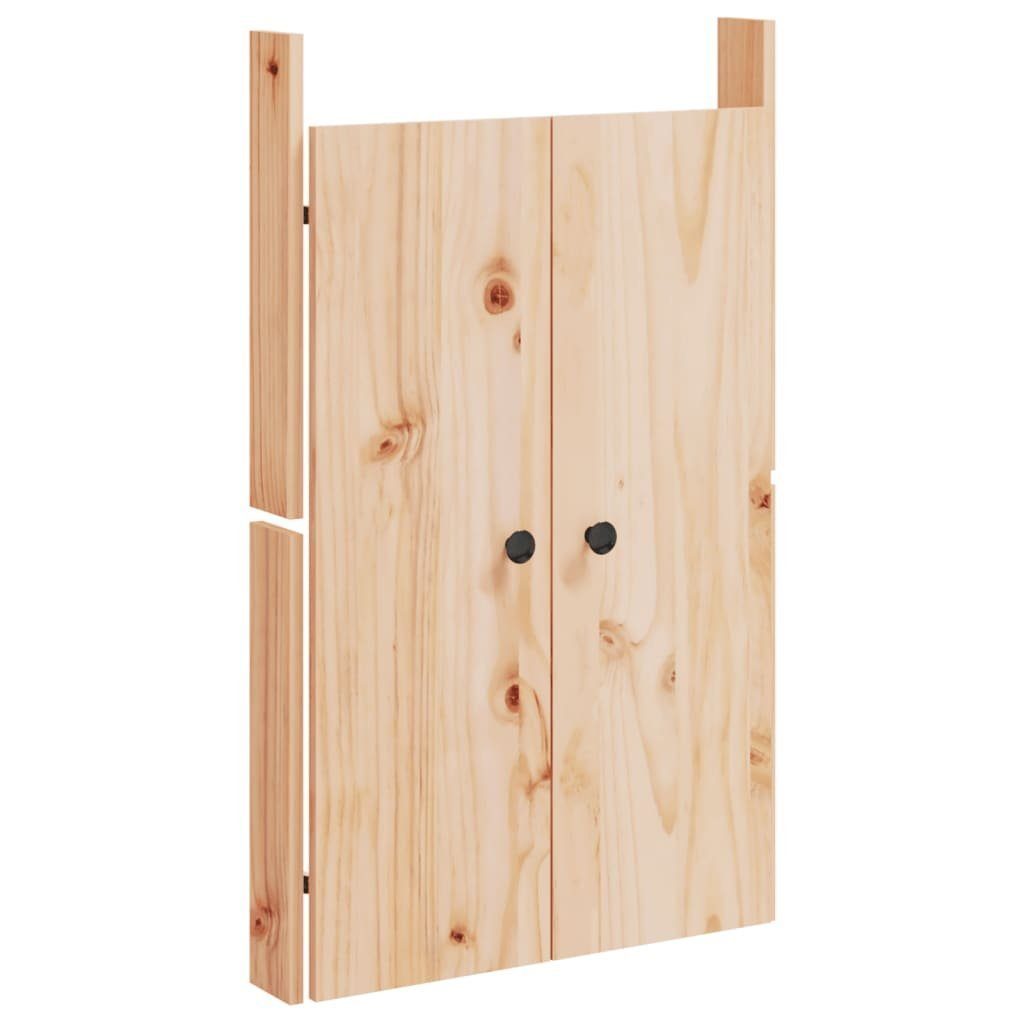 vidaXL Schranktür Türen cm für (1 Massivholz 50x9x82 Outdoor-Küche St) Kiefer